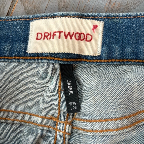 Driftwood Jackie floral embroidered jeans | size 26 - Picture 5 of 6